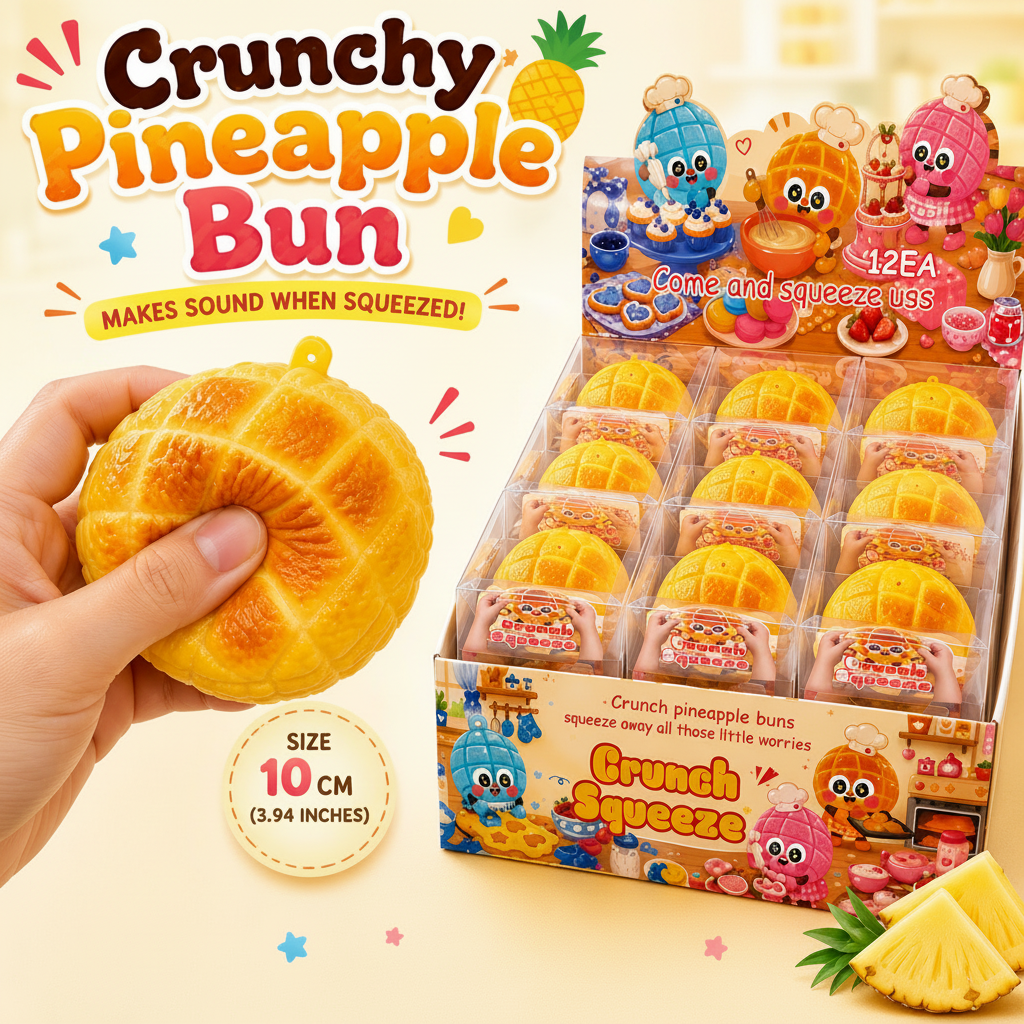 Crunchy Pineapple Bun Squishy