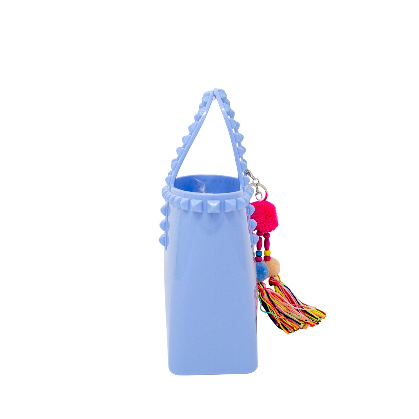 Girls Tiny Jelly Tote Bag: Baby Blue