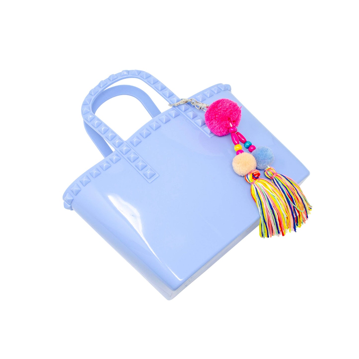 Girls Tiny Jelly Tote Bag: Baby Blue