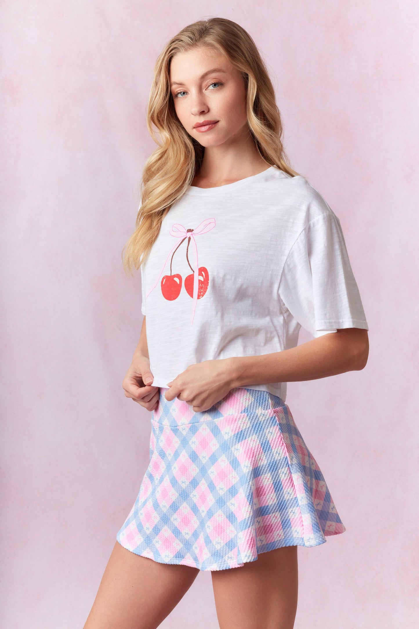 Cherry Bow Tee