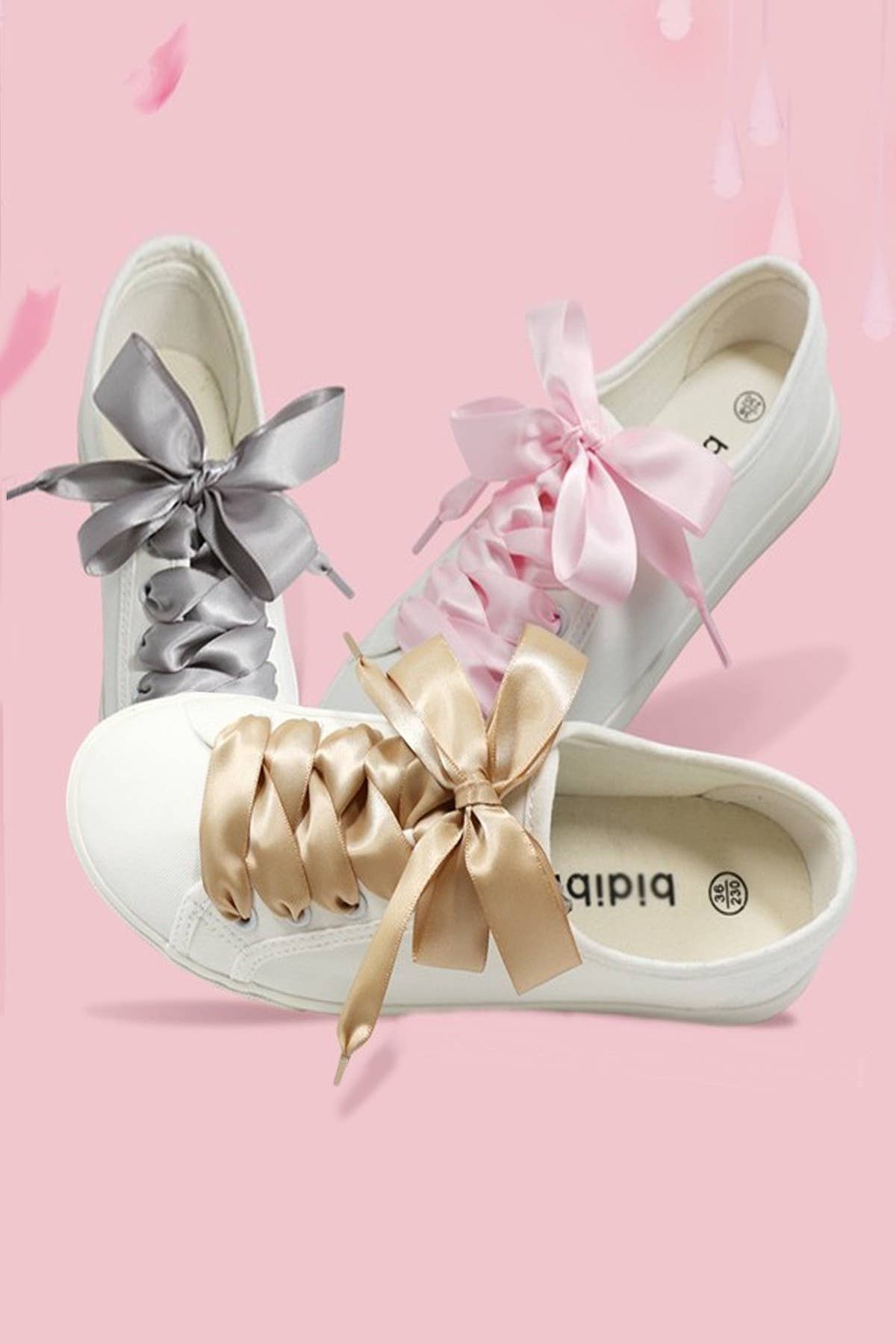Silk Satin Ribbon Shoelaces
