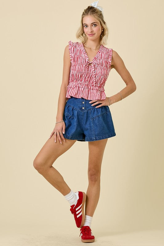 Ellie Mae Top- Red