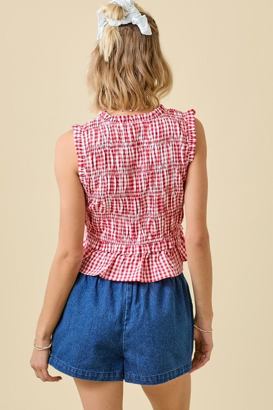 Ellie Mae Top- Red