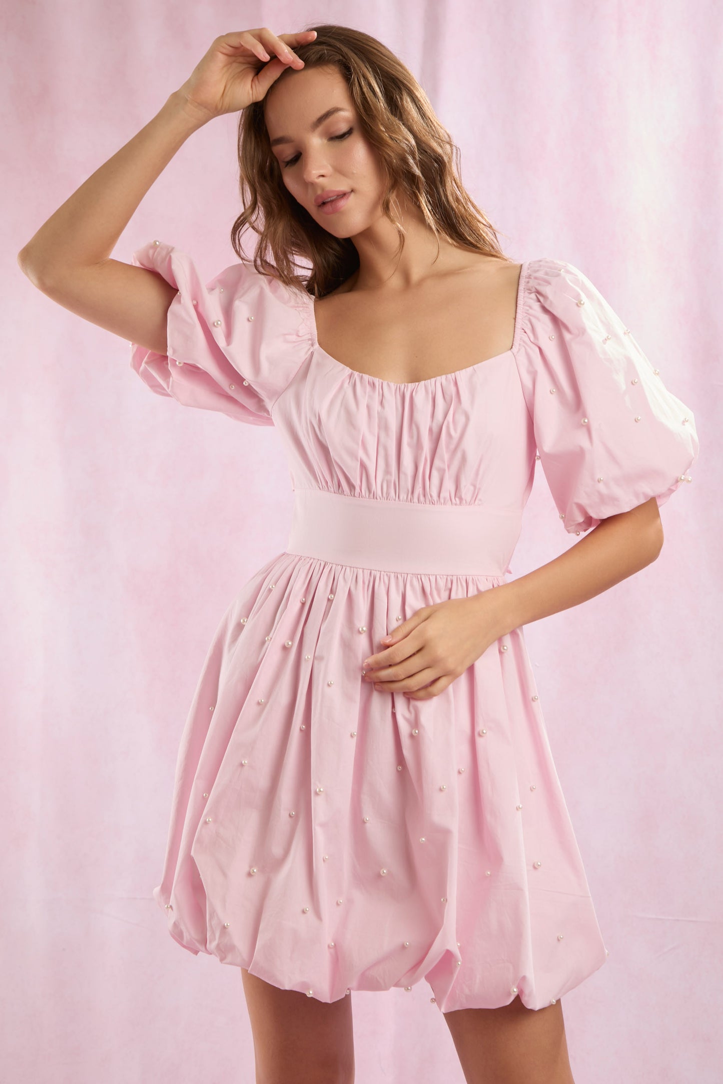 Juliette Pearl Bow Dress