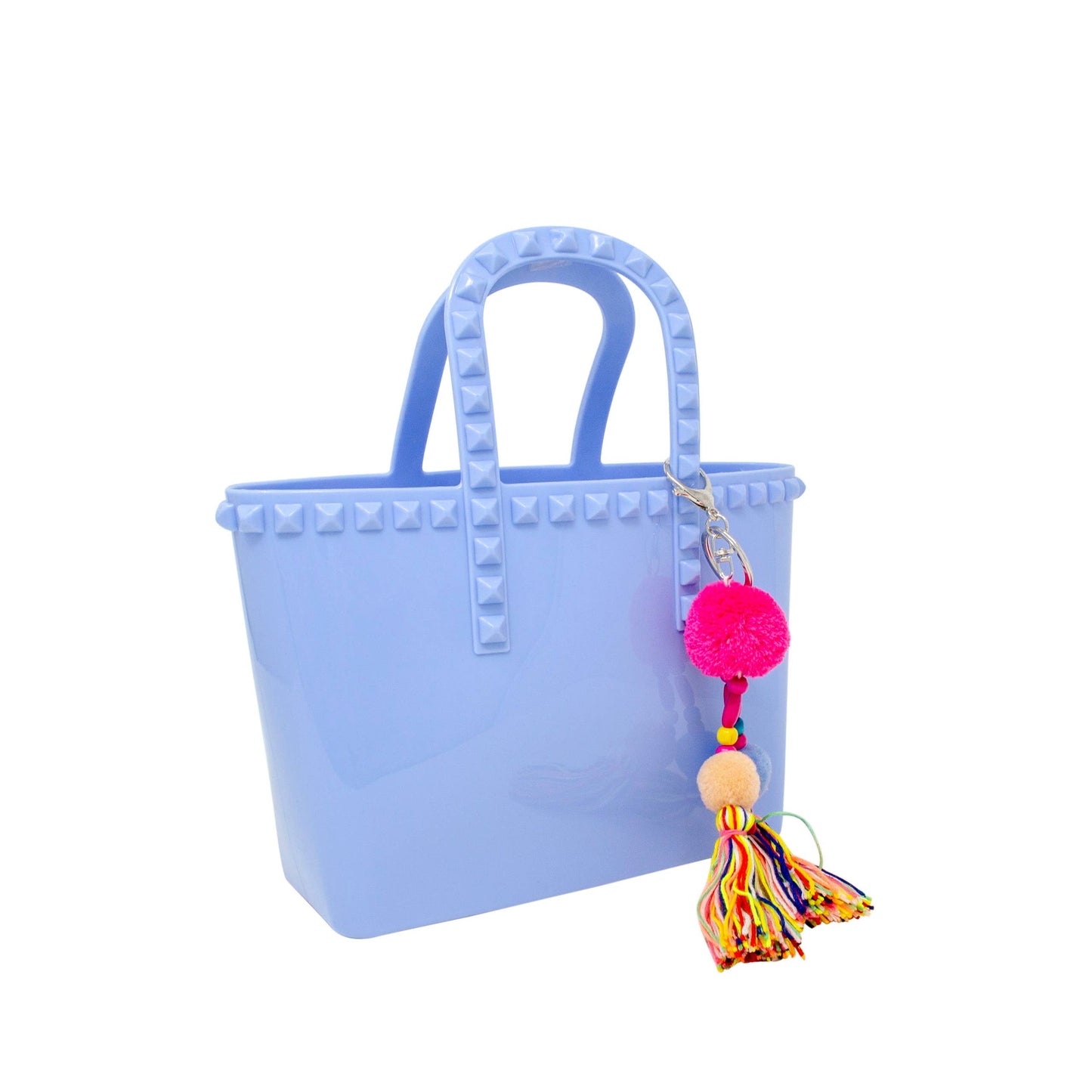 Girls Tiny Jelly Tote Bag: Baby Blue