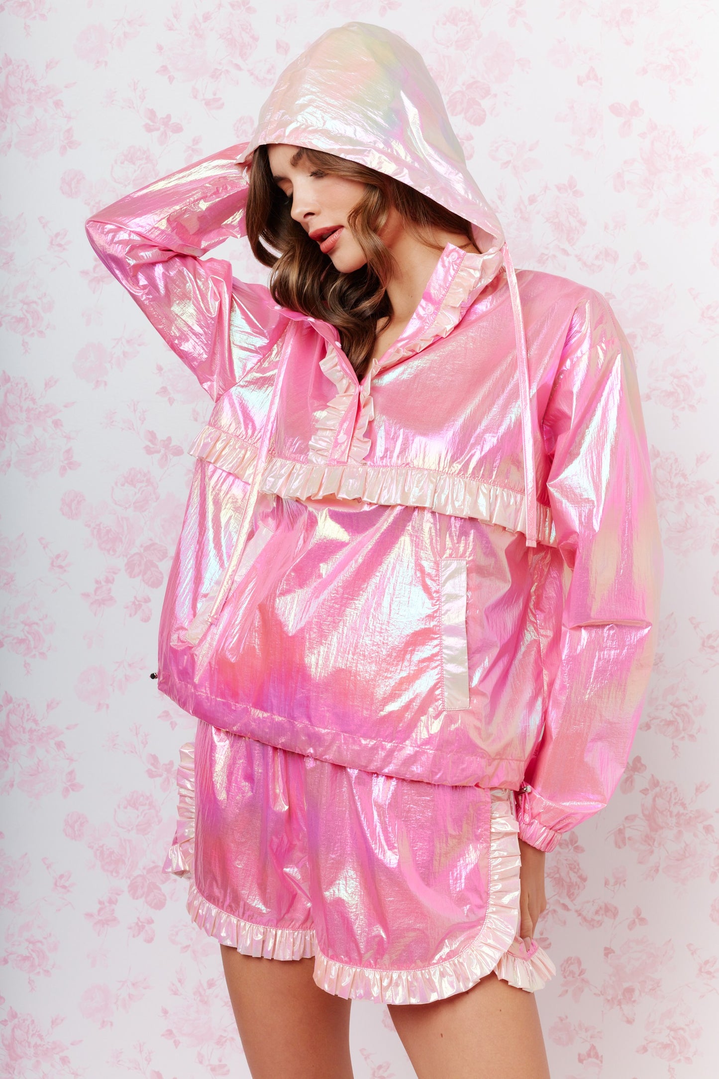 Pink Paradise Windbreaker Set