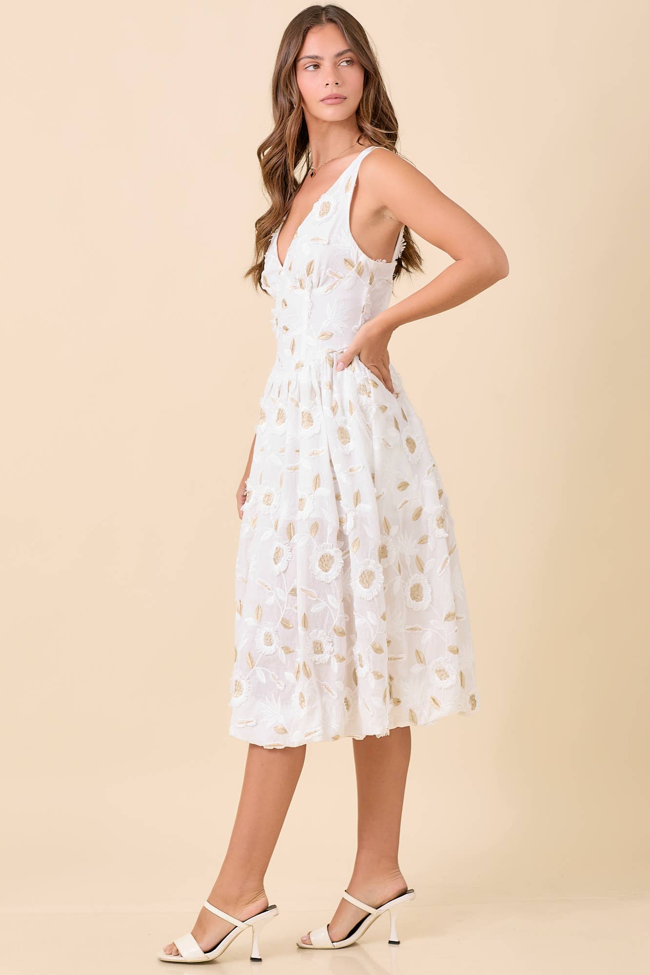 Serafina Embroidered Dress