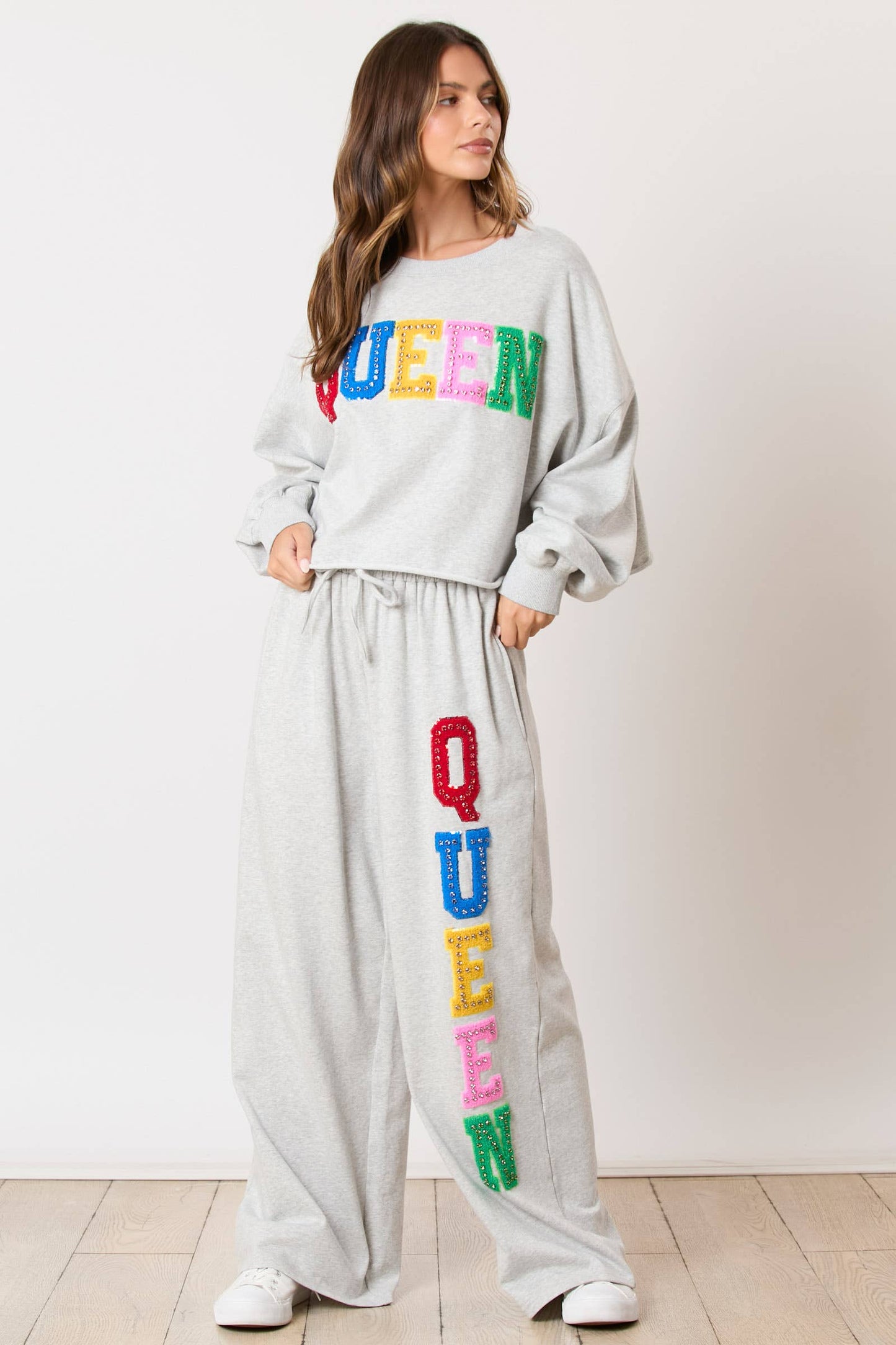 Queen Sweatpants- Gray