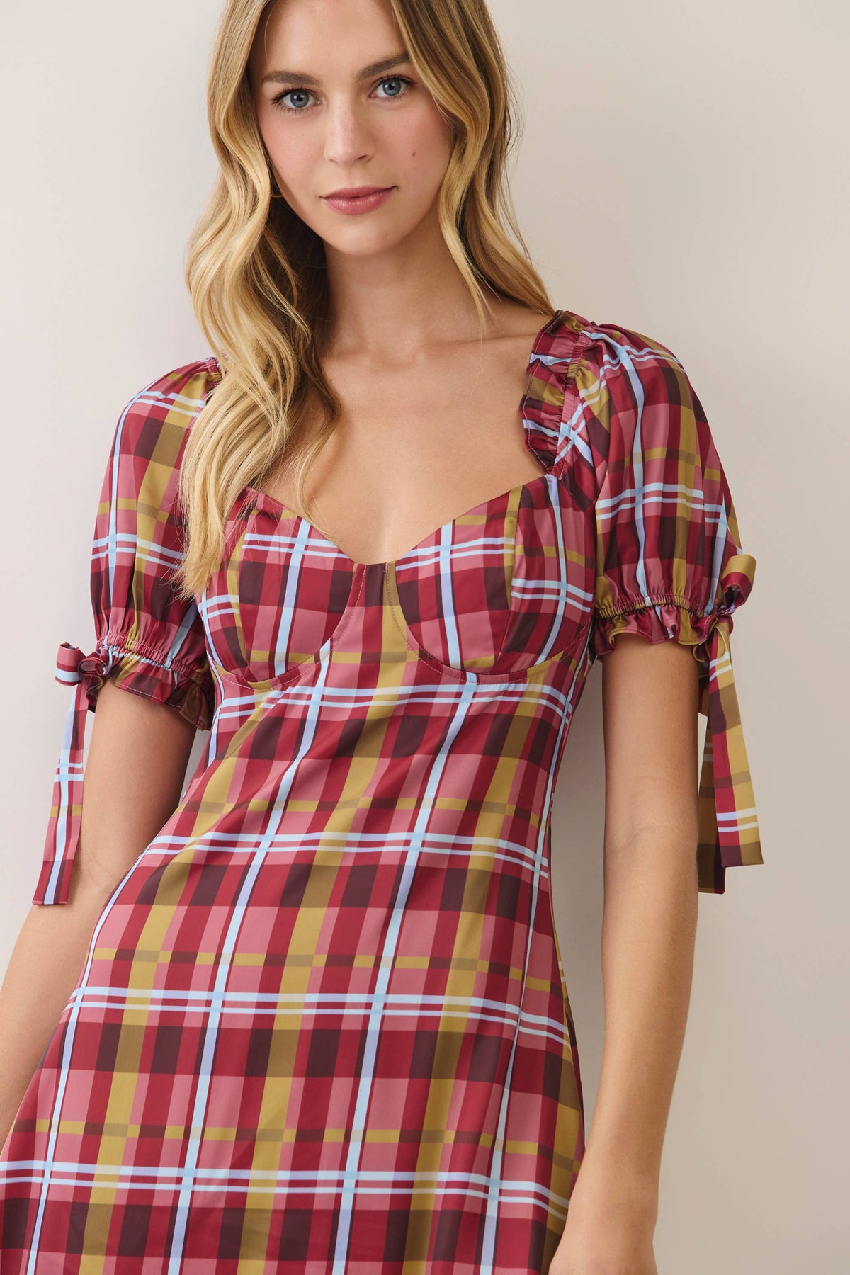 Amanda Plaid Dress
