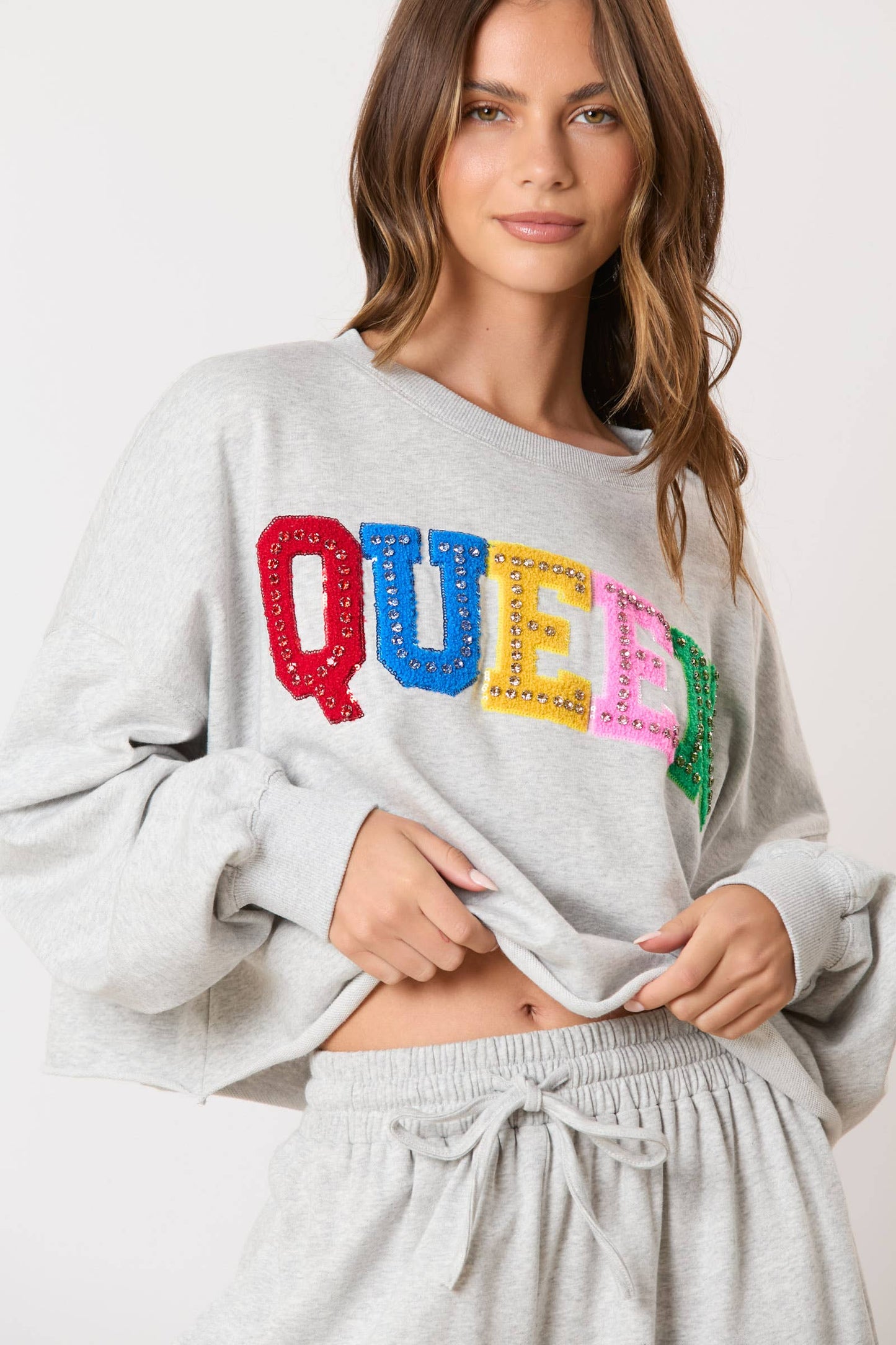Queen Sweatpants- Gray