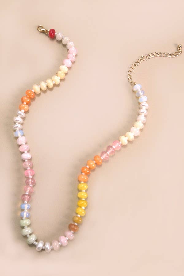 Candy Necklace- Pastel Pearl