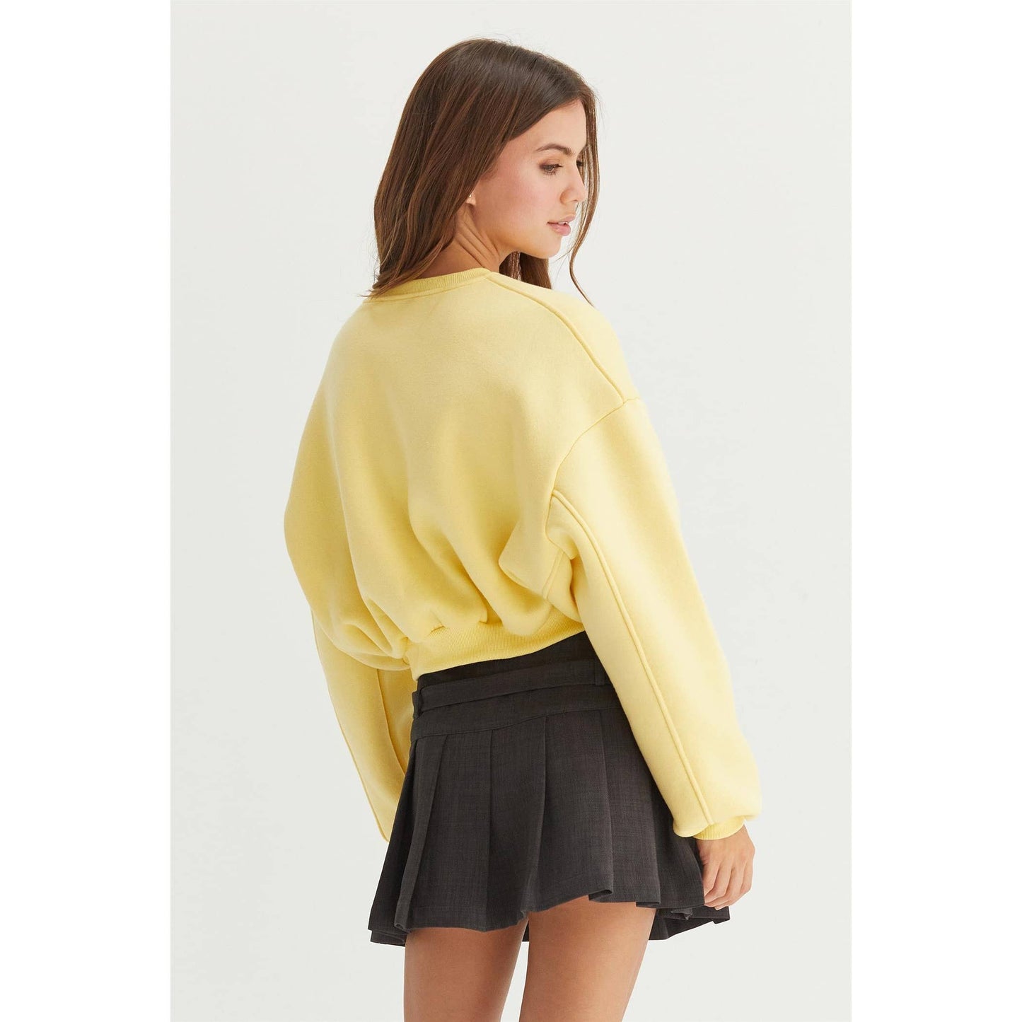 Banana Cream Cropped Sweatshirt
