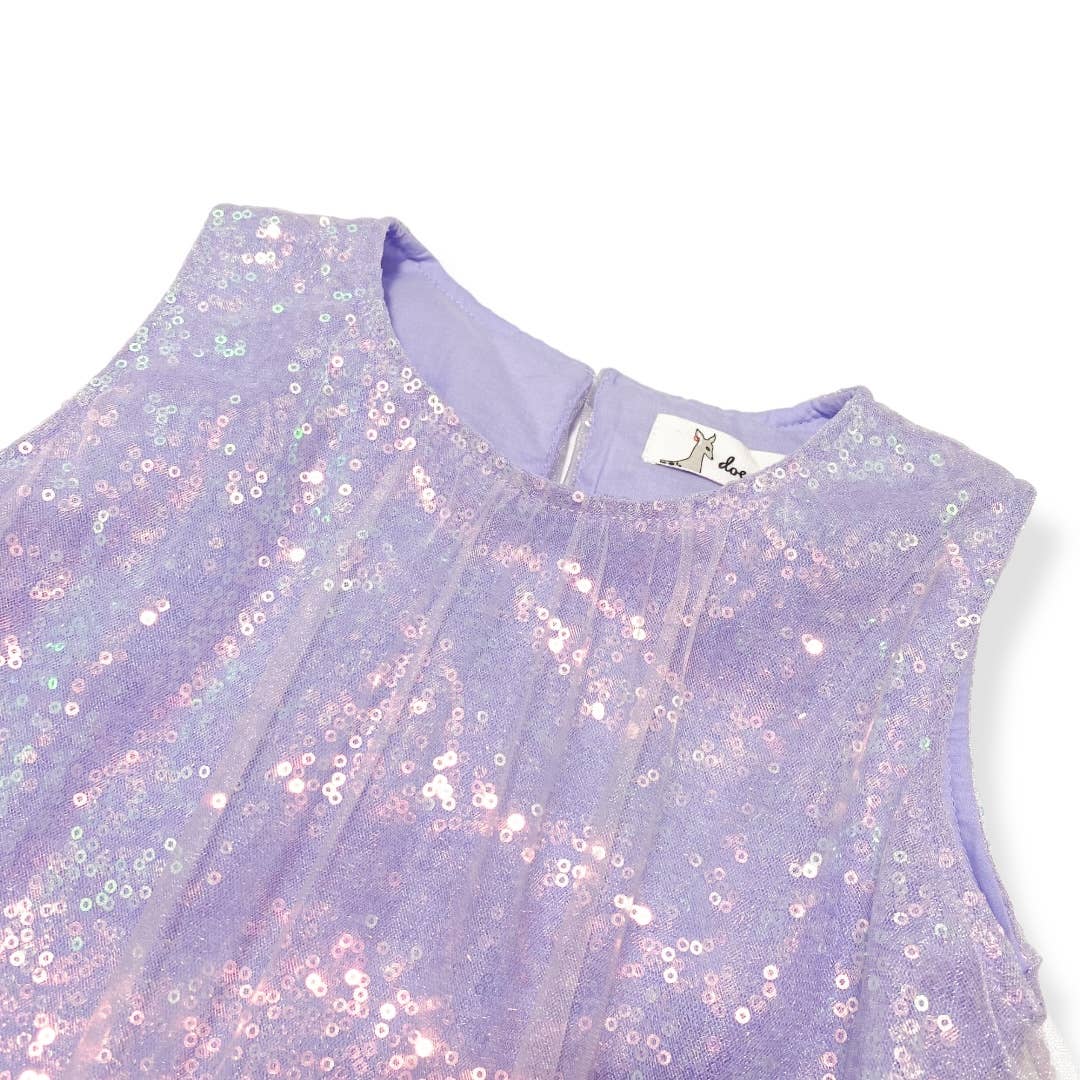 Girls Sequin Layer Dress