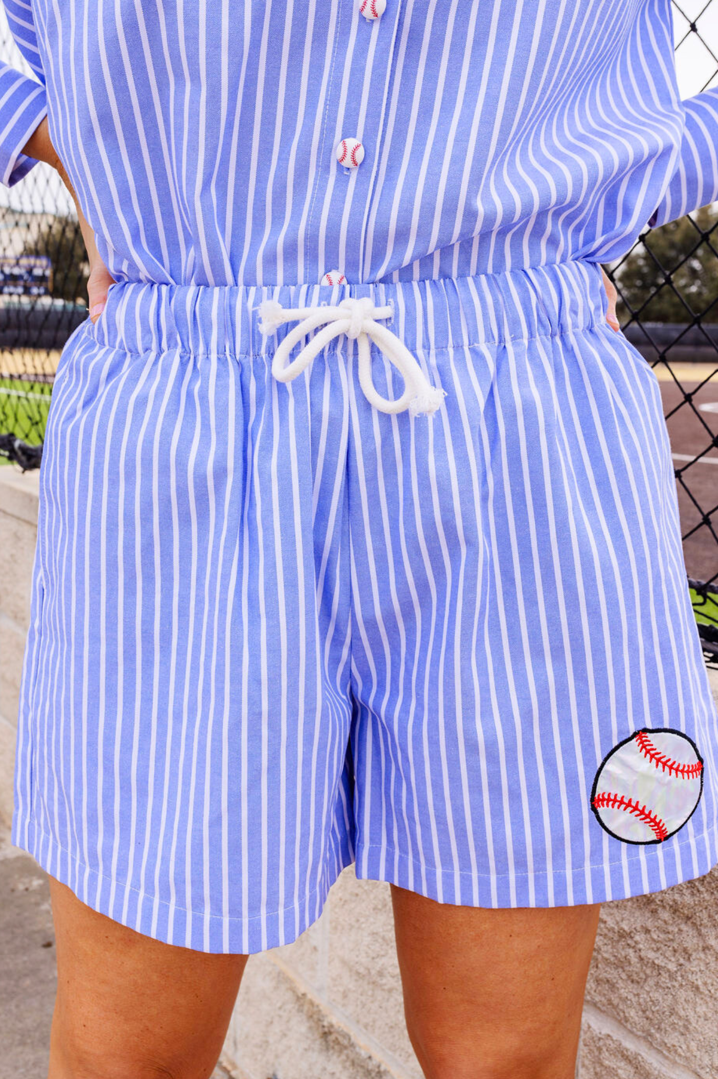 BC- Baseball Stripes Shorts