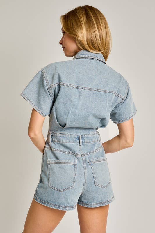 Nicolette Denim Romper