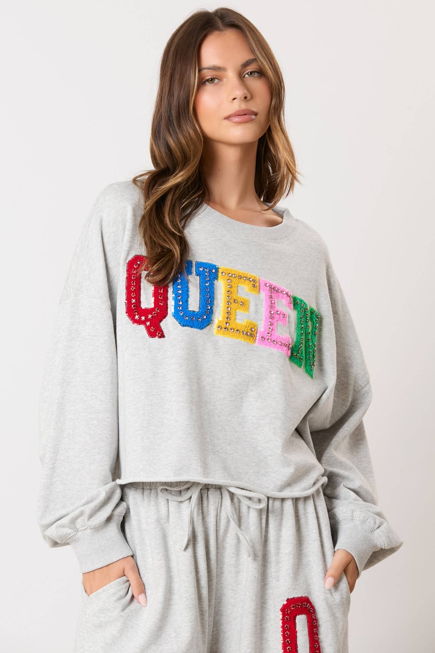 Queen Sweatpants- Gray