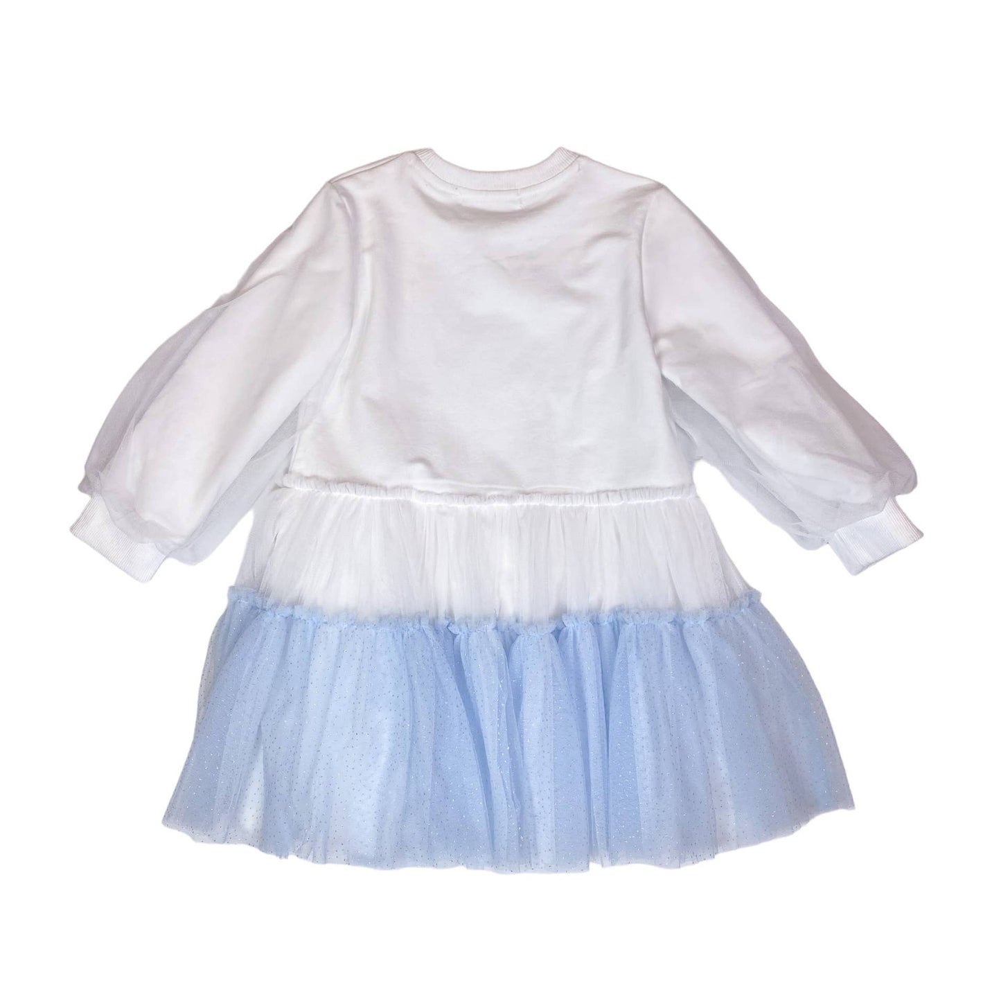 Girls Bowtie Mesh Layer Dress