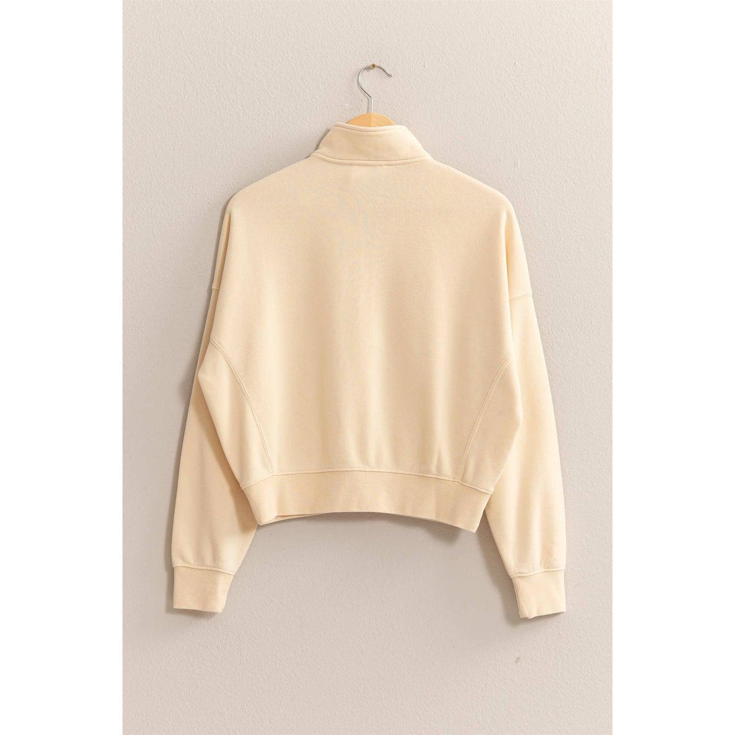 Kate Half-Zip Sweatshirt- Alpaca