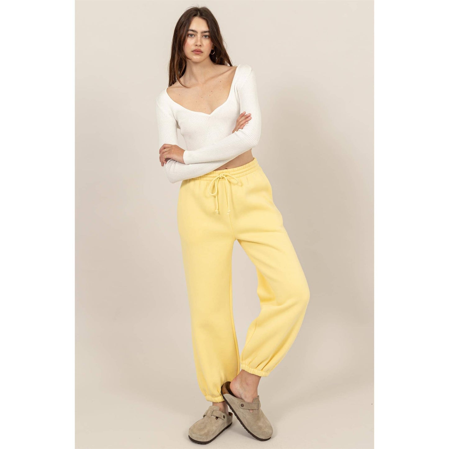 Banana Cream Joggers