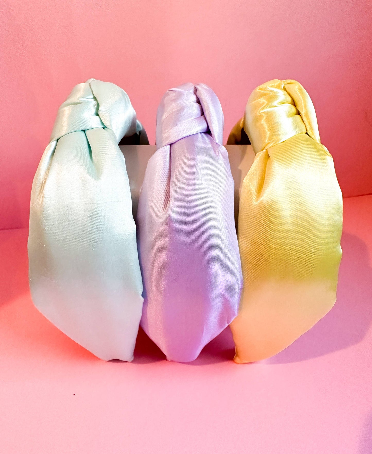 Satin Pastel Knotted Headband