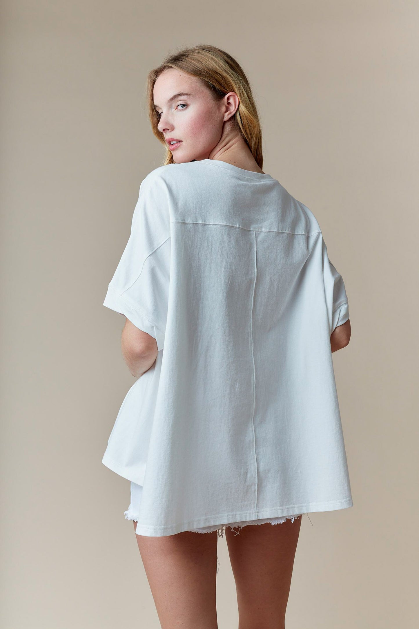 Metallic Heart Sequin Tee