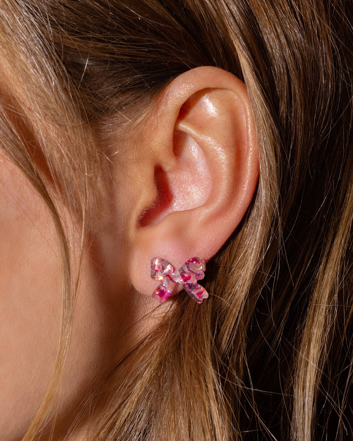 Confetti Bow Stud Earrings