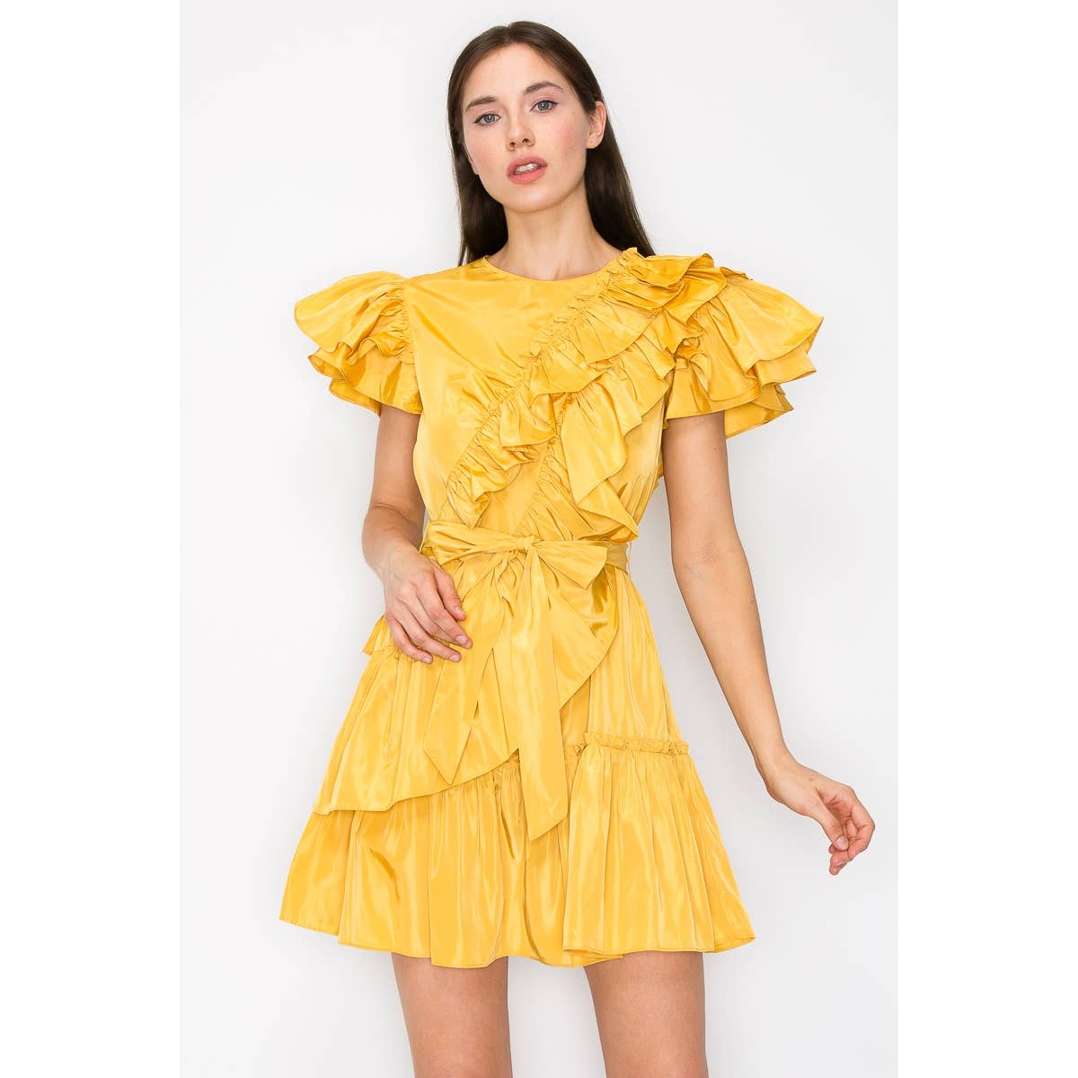 Taffeta Twist Dress