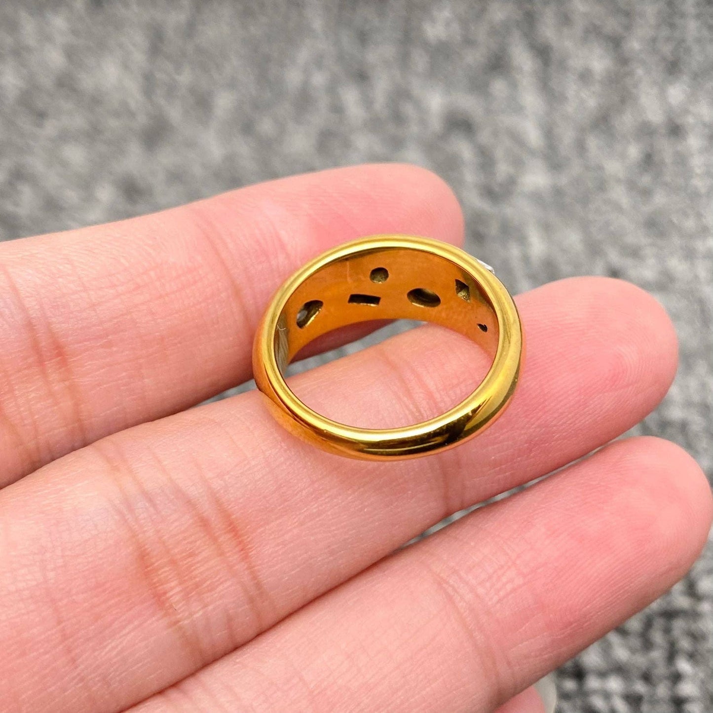 Mitzi 18K Gold Plated Stainless Ring
