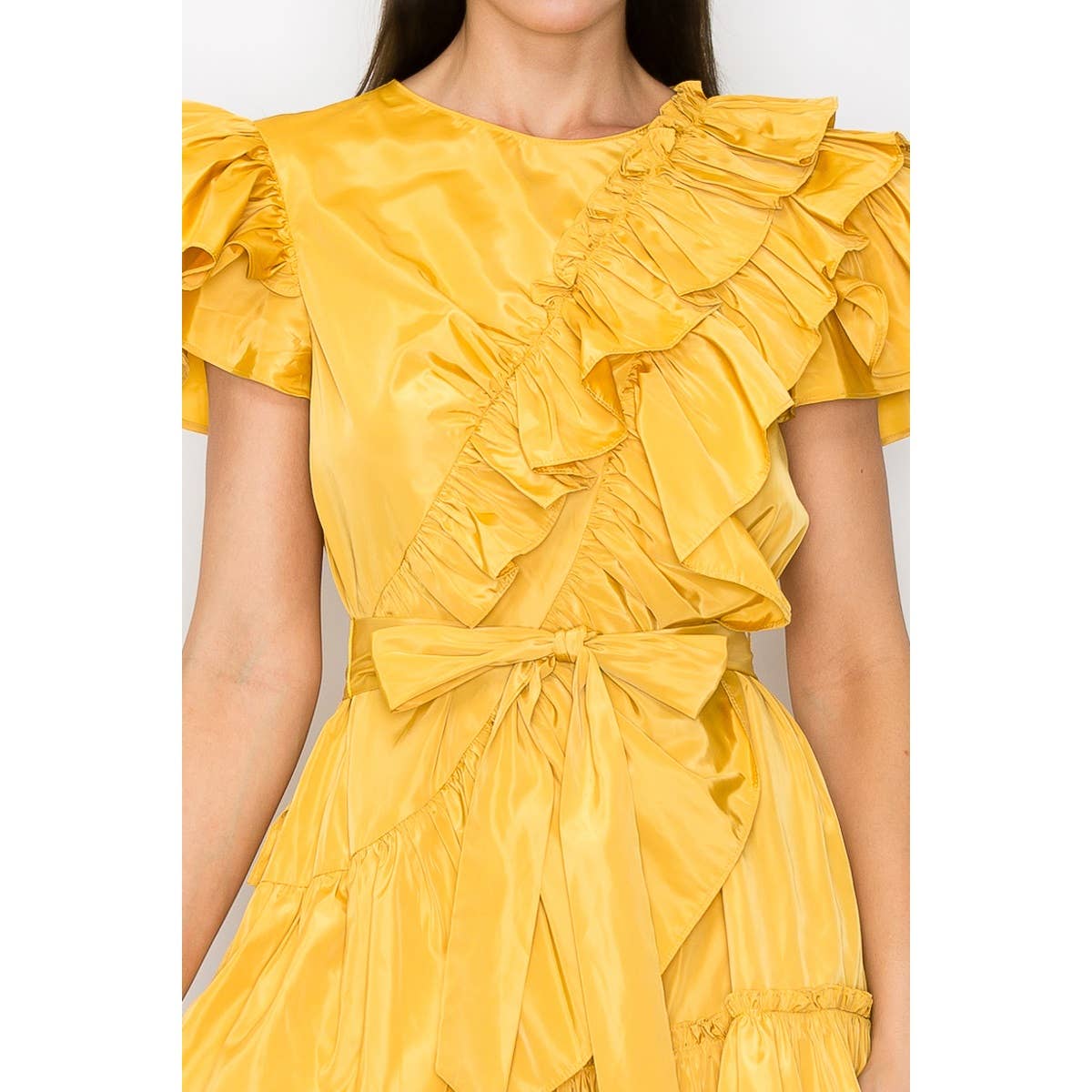 Taffeta Twist Dress