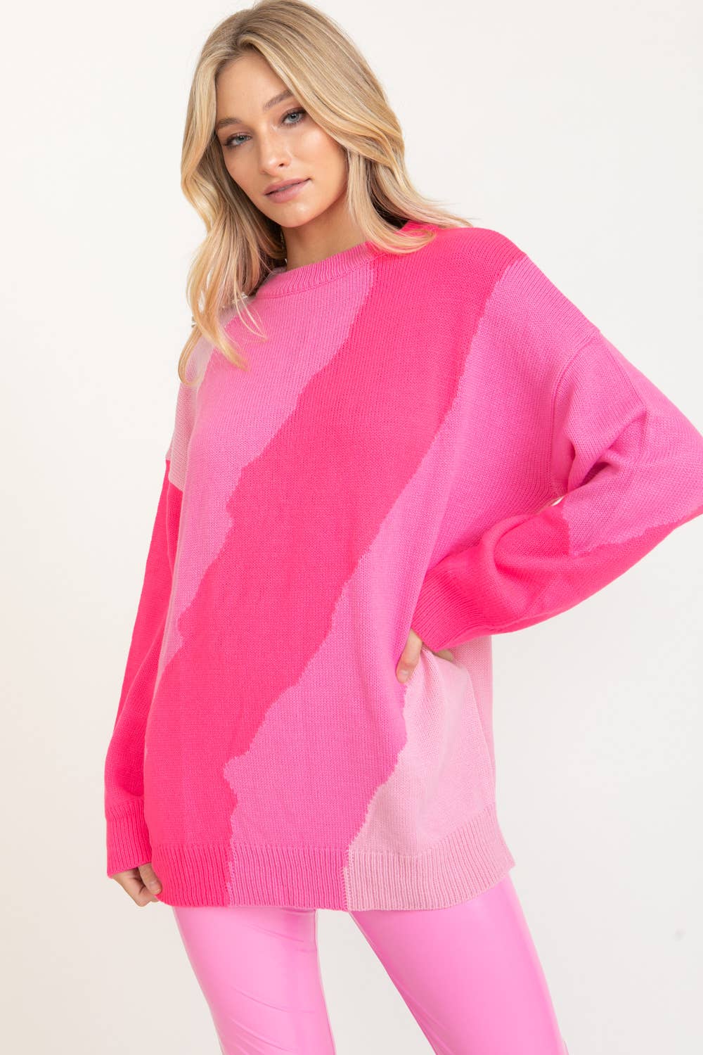 Pink Swoon Sweater