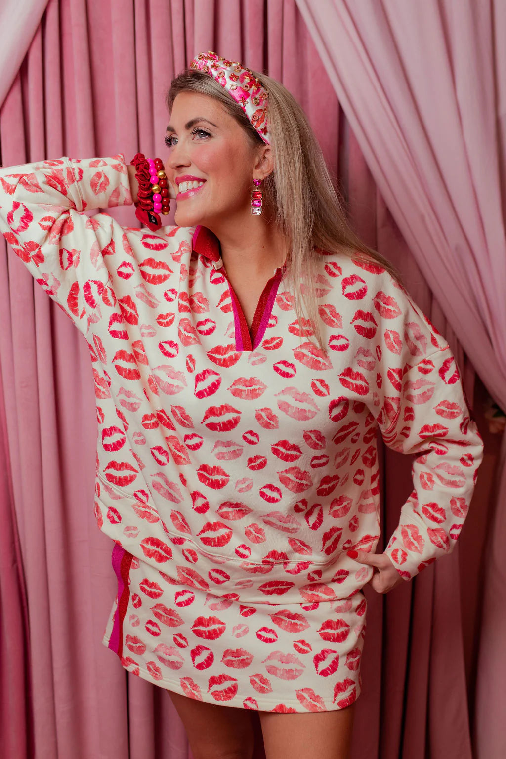 BC- Hugs & Kisses Lips Sweatshirt