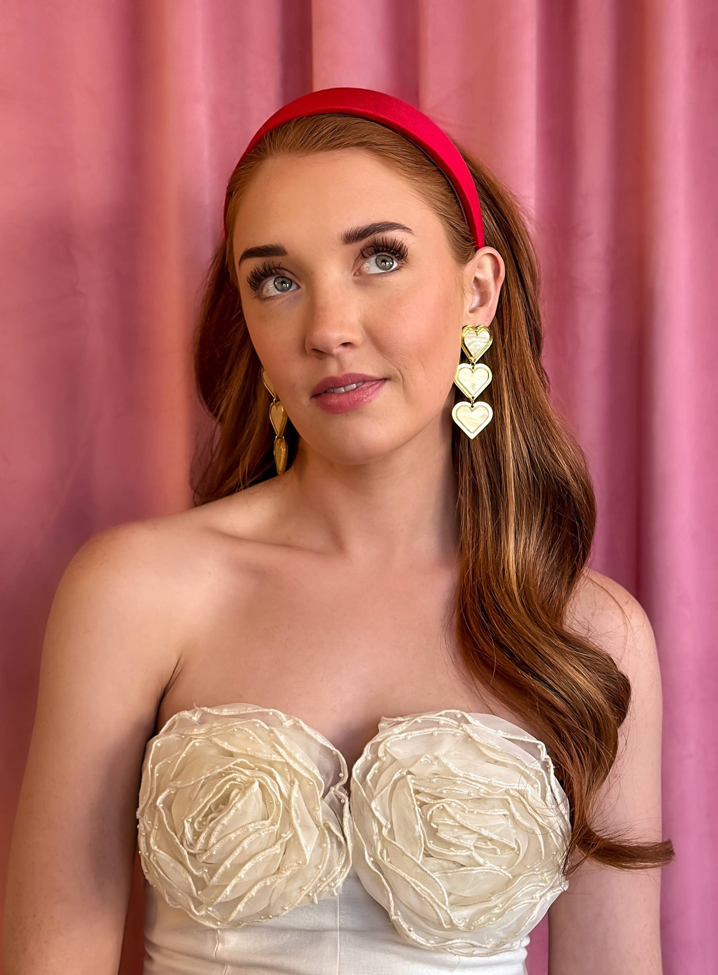 Shelly Heart Dangle Earrings