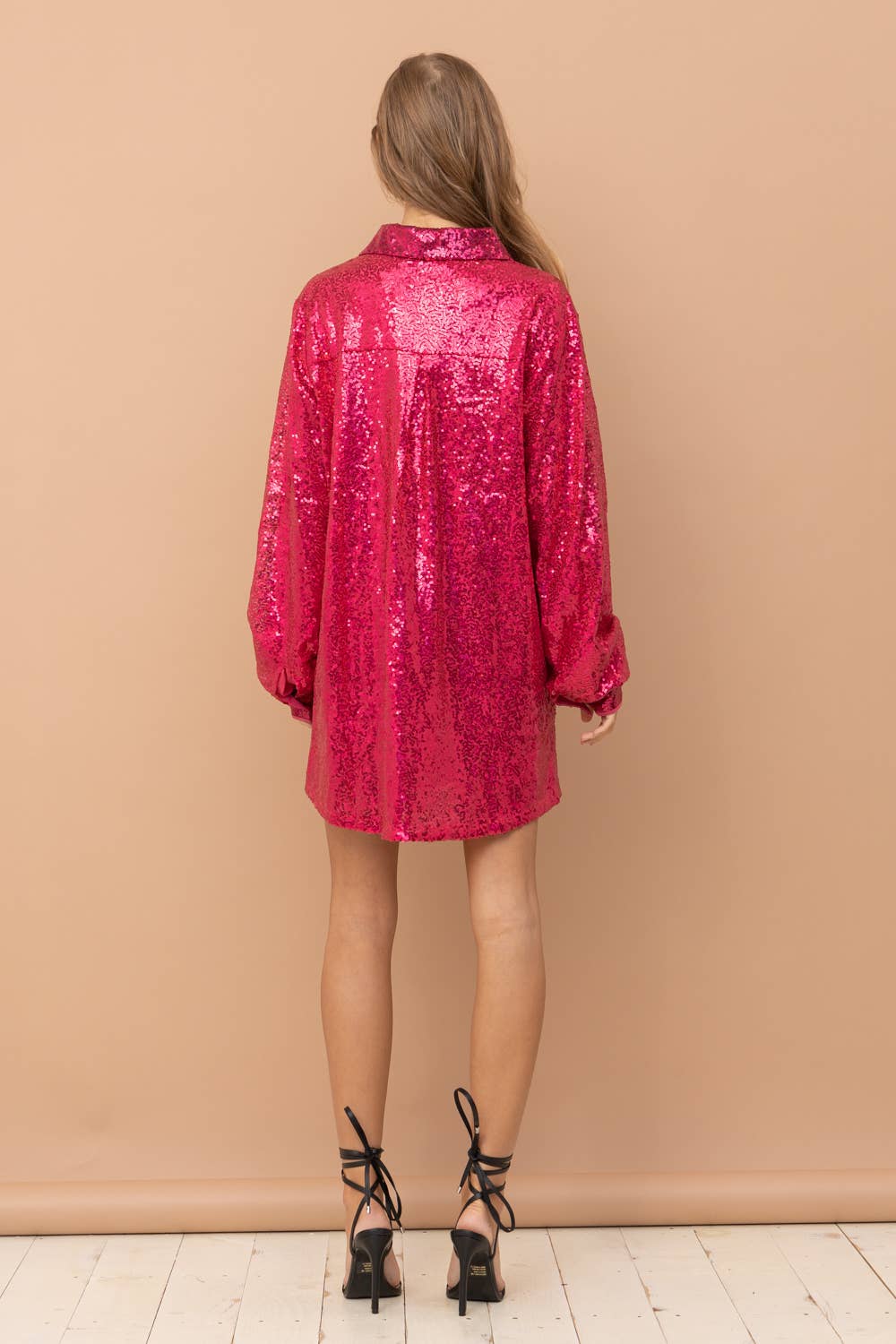 Mitzi Sparkle Button Up Dress