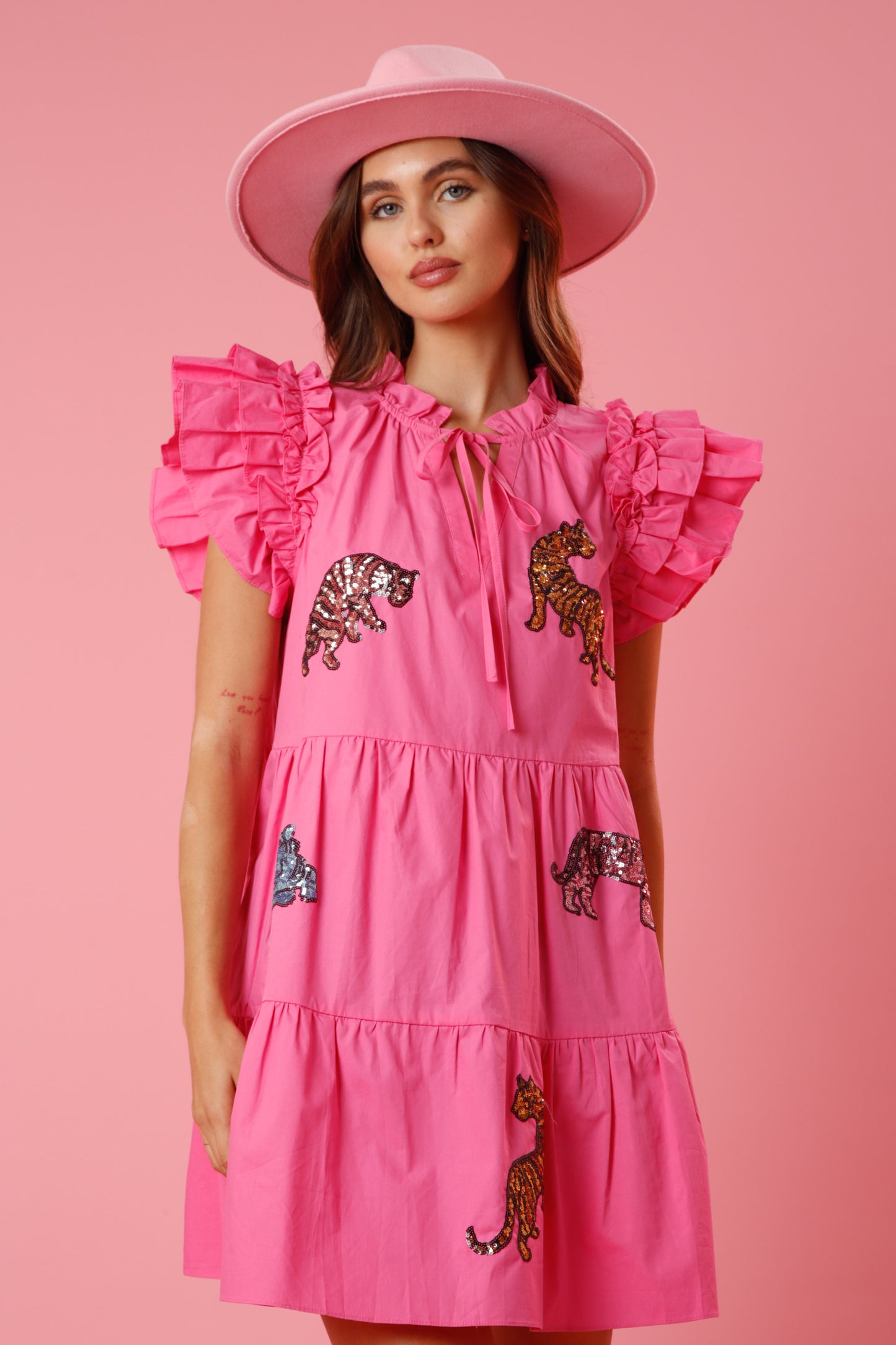 Wild Side Dress- Pink