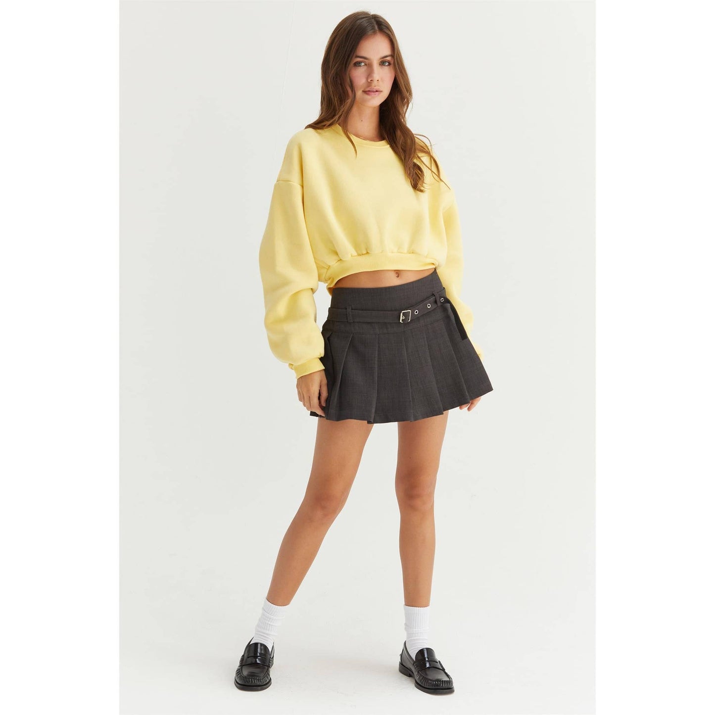 Banana Cream Cropped Sweatshirt