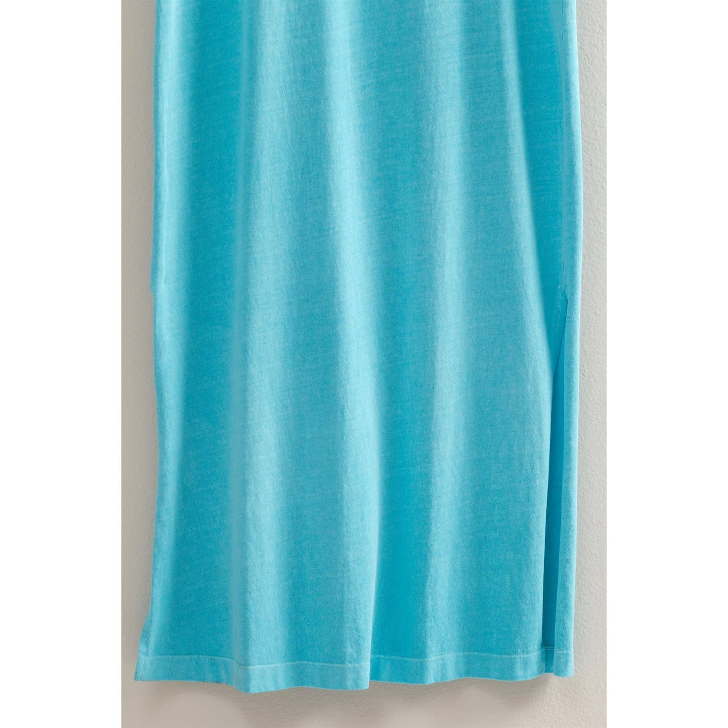 Kylie Short Sleeve T-Shirt Dress- Blue