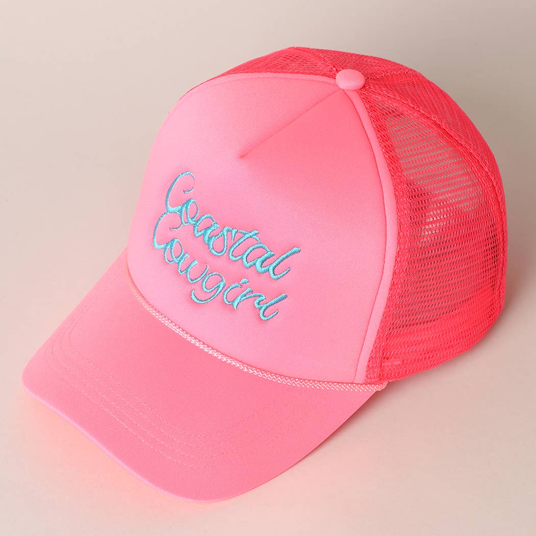 Costal Cowgirl Hat- Neon Pink