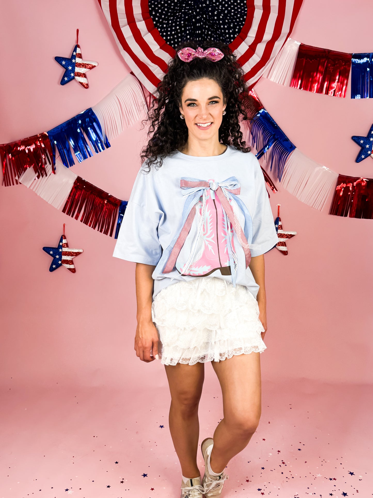 Maisie Ruffle Skort- White