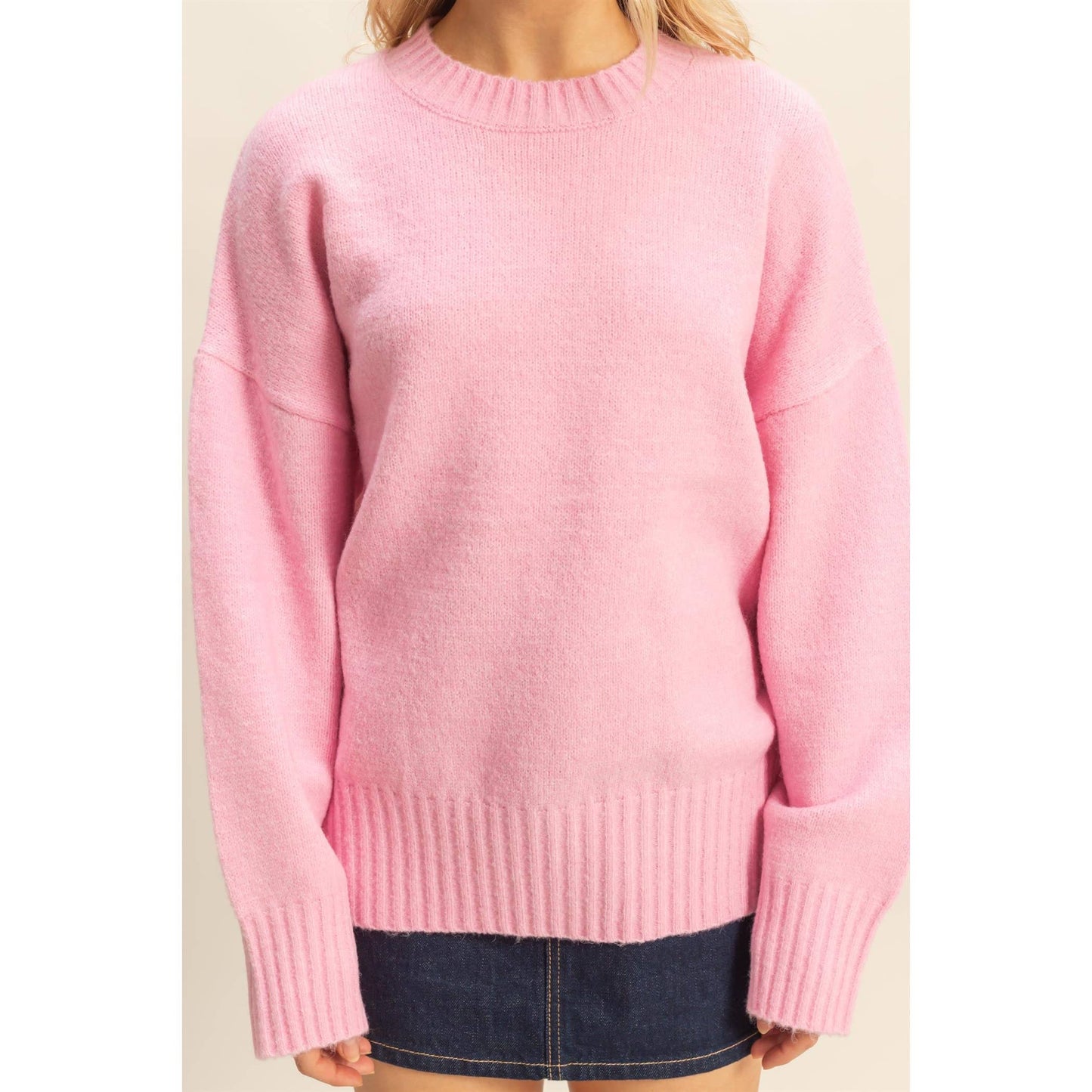 Gumdrop Sweater- Pink