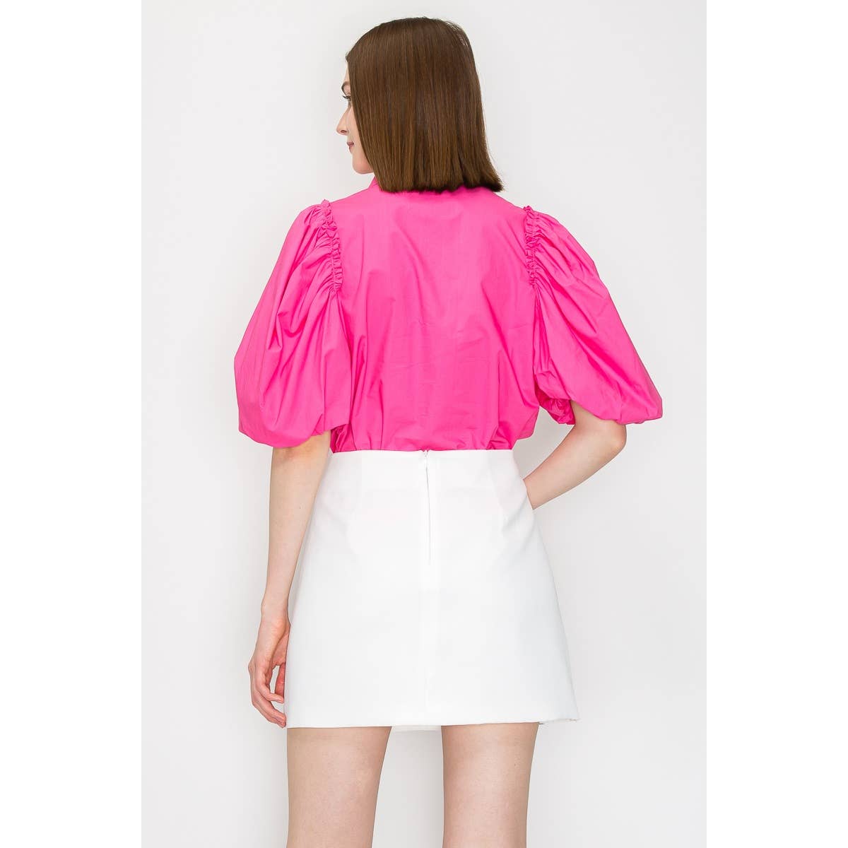 Celia Puff Sleeve Embellished Blouse