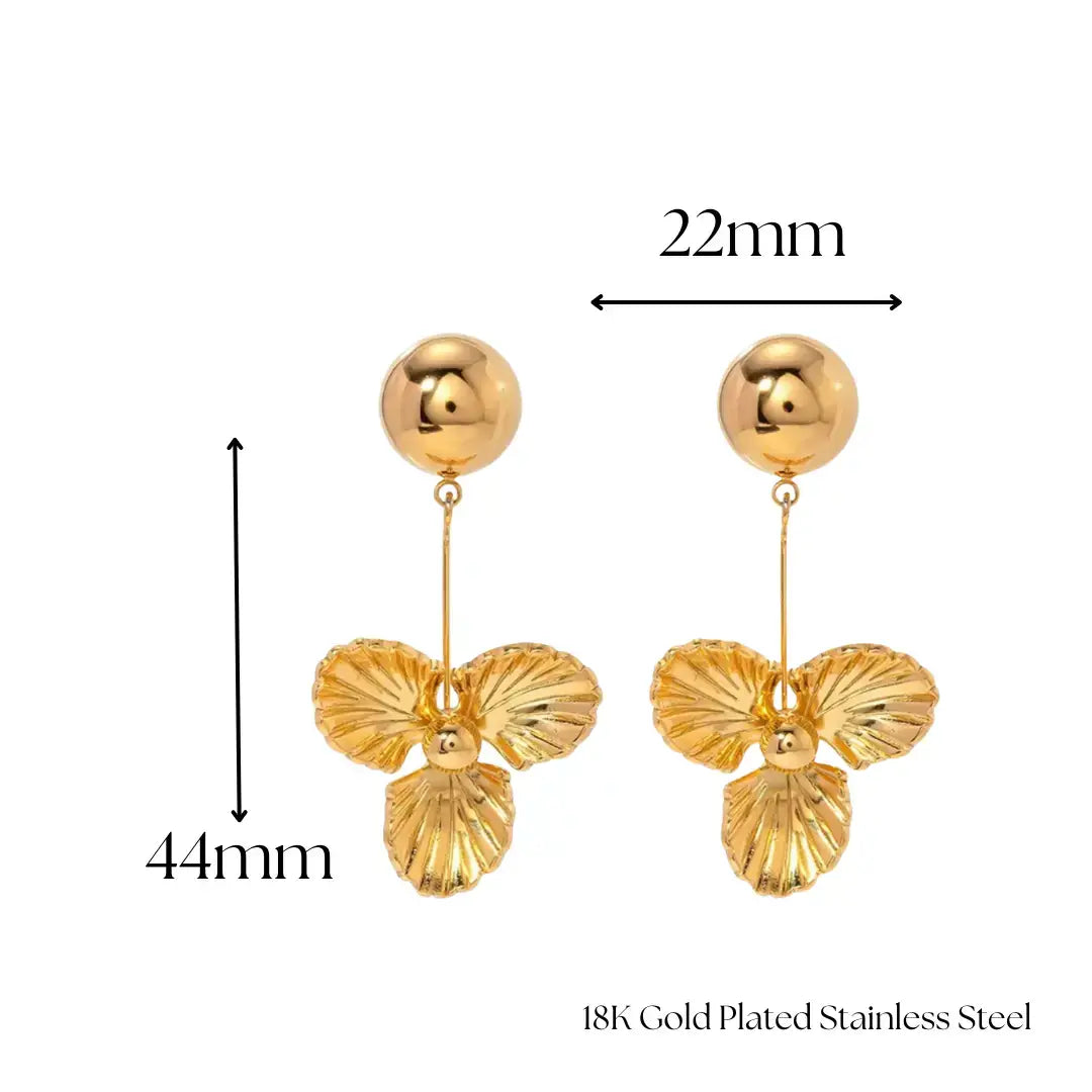 Michelle Flower Dangle Earrings