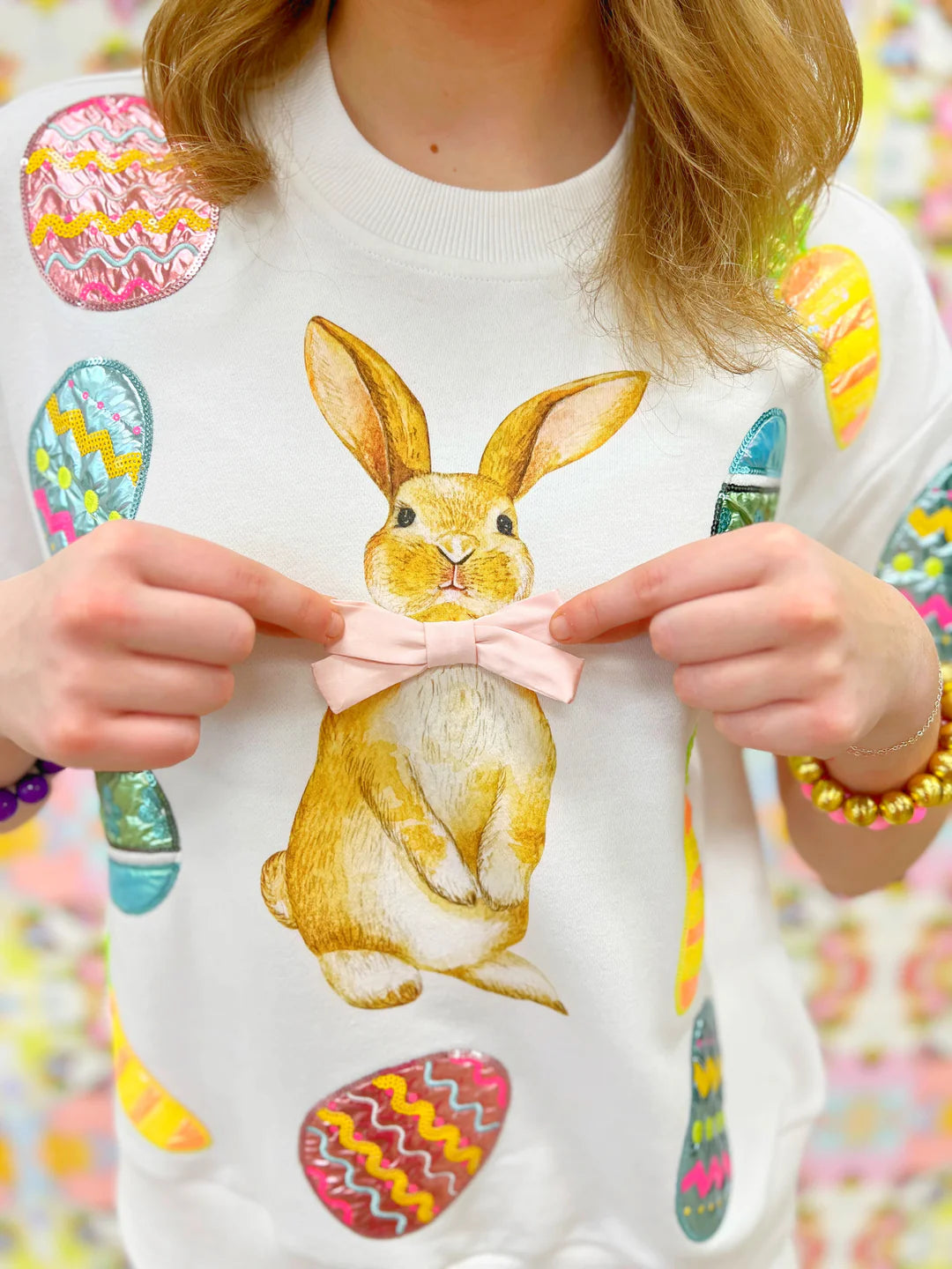 BC- Easter Bunny Short Sleeve Sweatshirt