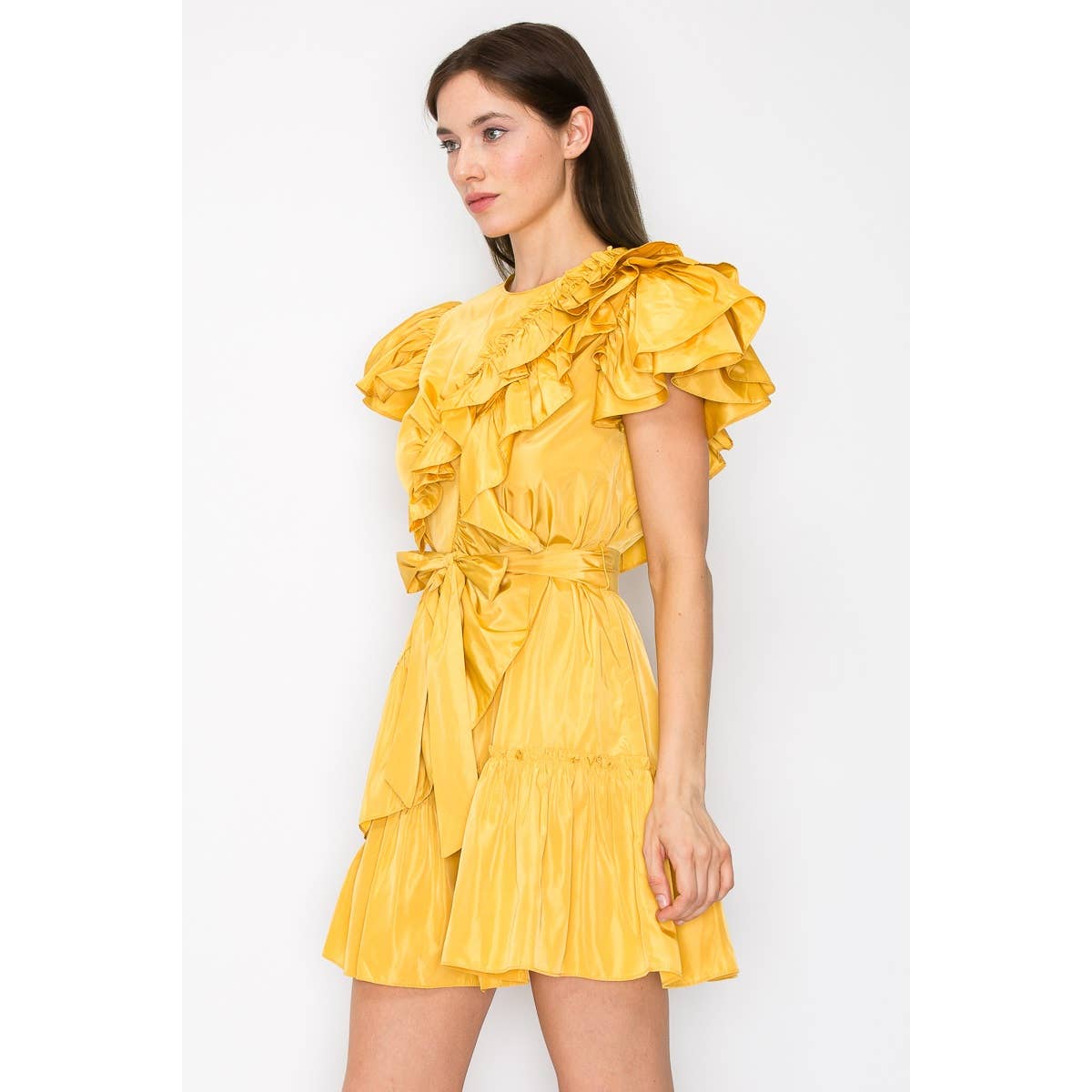 Taffeta Twist Dress