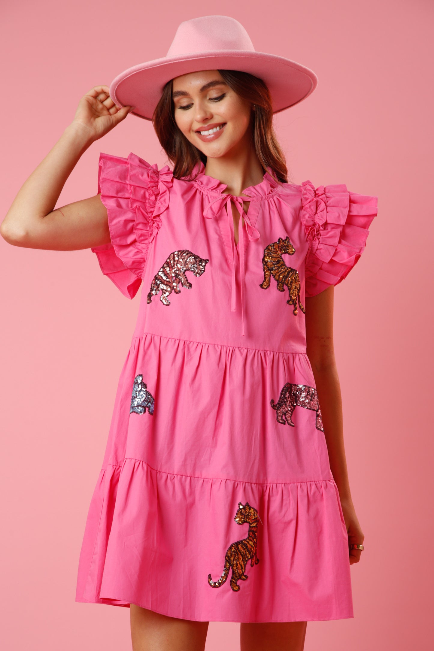 Wild Side Dress- Pink