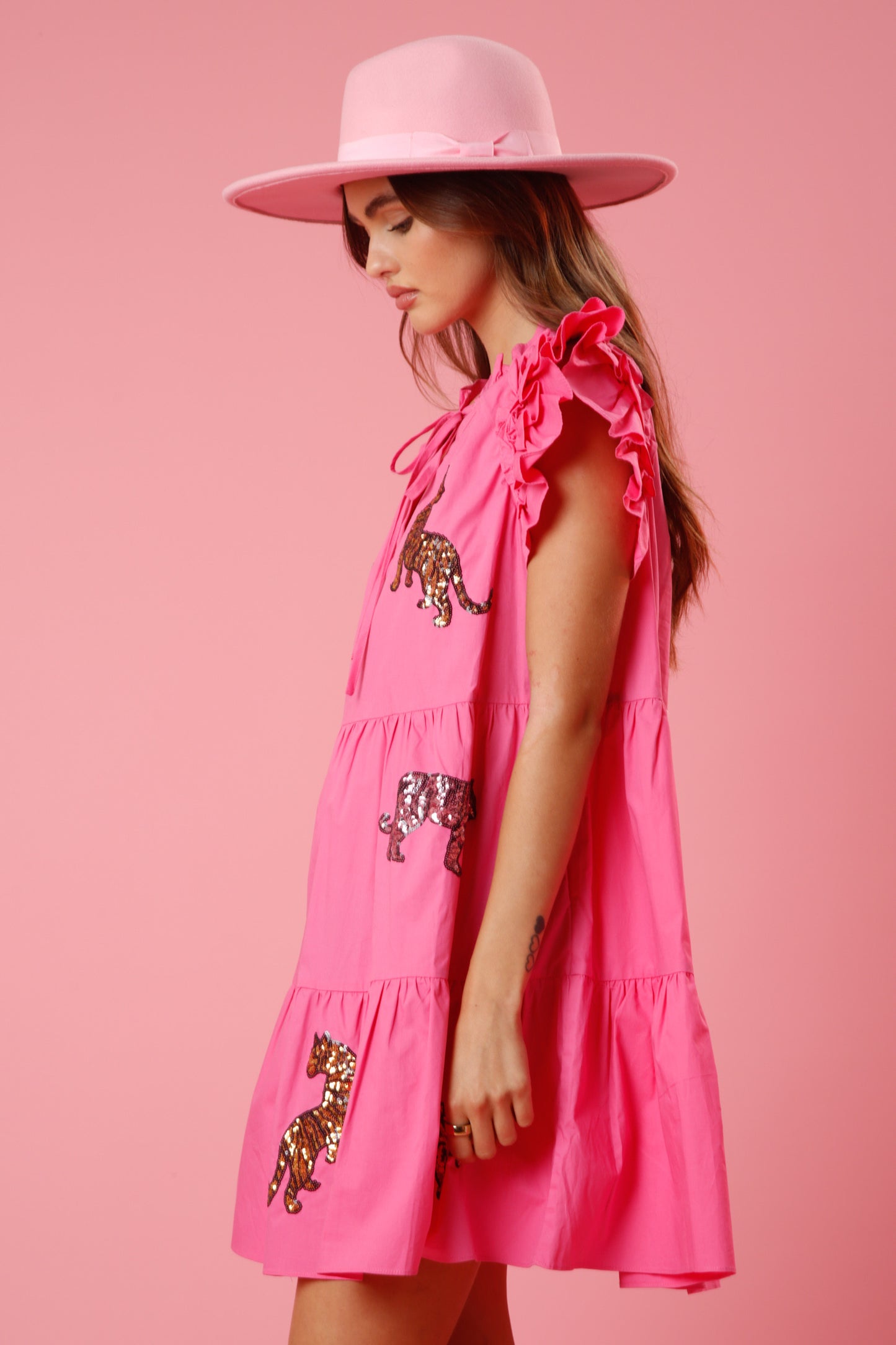 Wild Side Dress- Pink