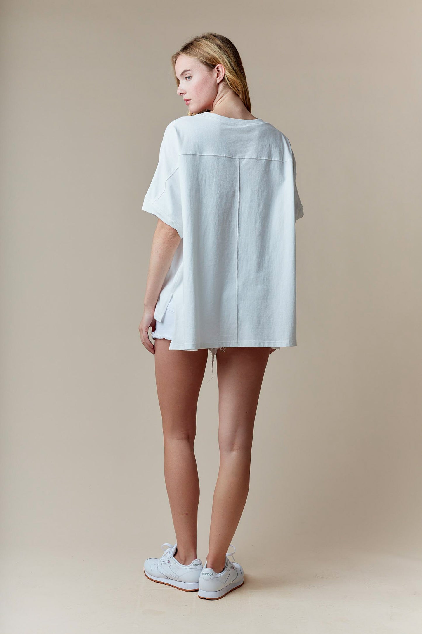 Metallic Heart Sequin Tee