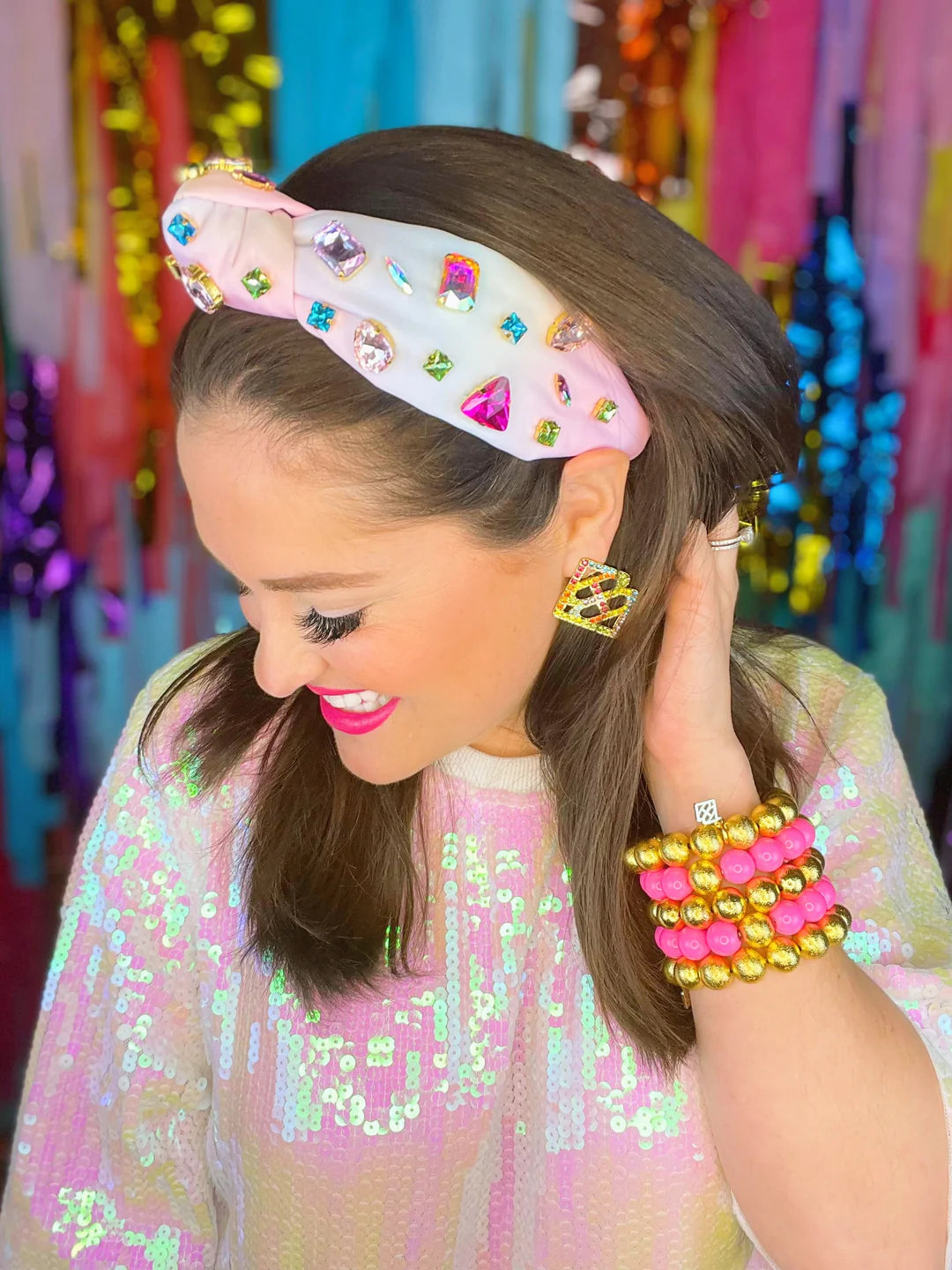 BC- Confetti Crystal Ombre Headband