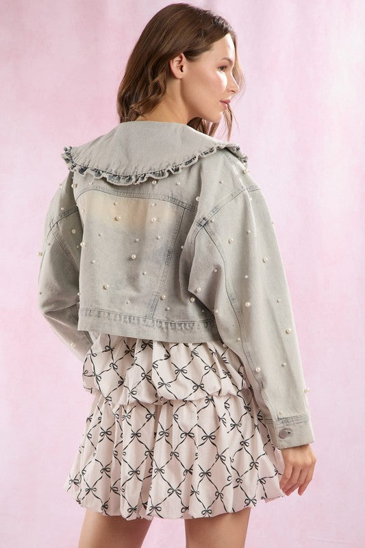 Piper Pearl Denim Jacket