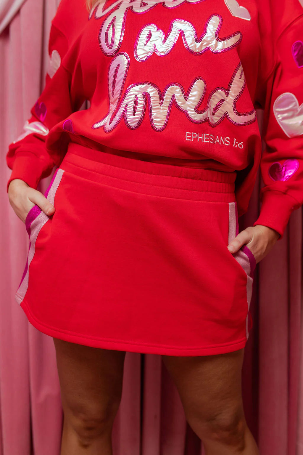 BC- You Are Loved Red Skort