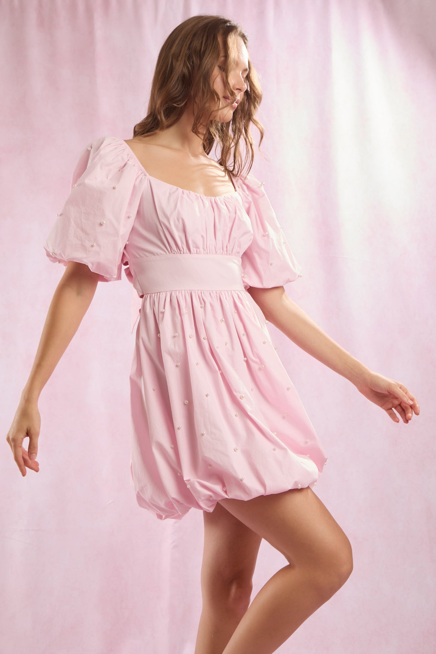 Juliette Pearl Bow Dress